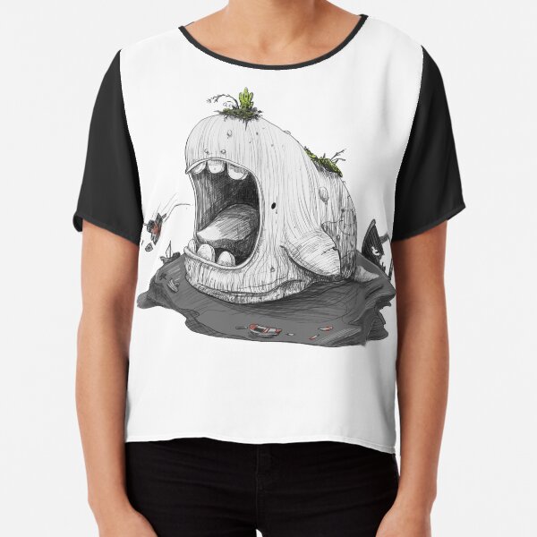 Fishermen and Ships Chiffon Top