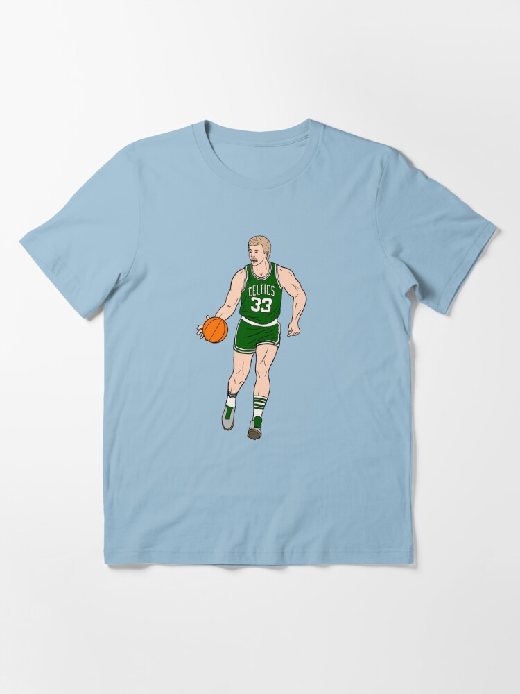 Men Short sleeve tshirt Larry Bird Retro Basketball Cartoon T Shirt T Shirt  Women t-shirt