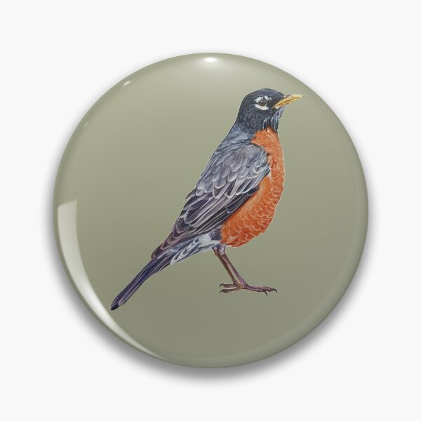 Item preview, American Robin - bird painting (no background) designed and sold by Emily Bickell.