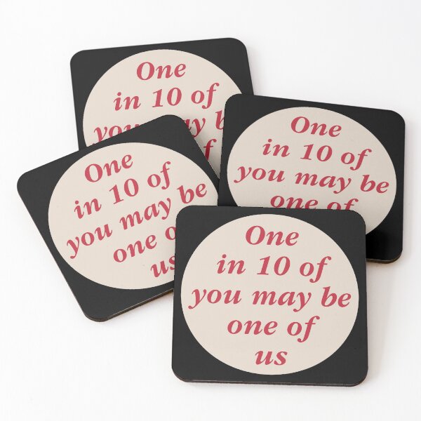 Item preview, vintage pin - one in 10 of you may be one of us designed and sold by cameronbaba.