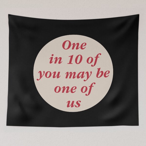 Item preview, vintage pin - one in 10 of you may be one of us designed and sold by cameronbaba.