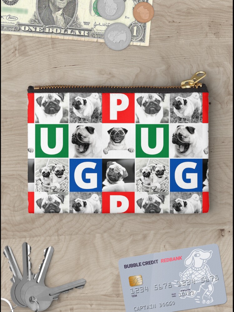 Thumbnail 3 of 4, Zipper Pouch, Pug Life designed and sold by devilmaycorp.