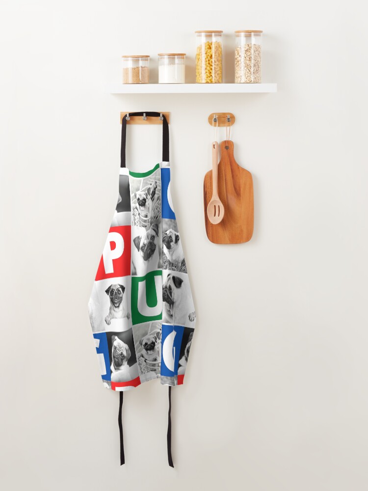 Thumbnail 4 of 6, Apron, Pug Life designed and sold by devilmaycorp.