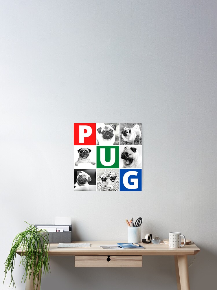 Thumbnail 2 of 3, Poster, Pug Life designed and sold by devilmaycorp.