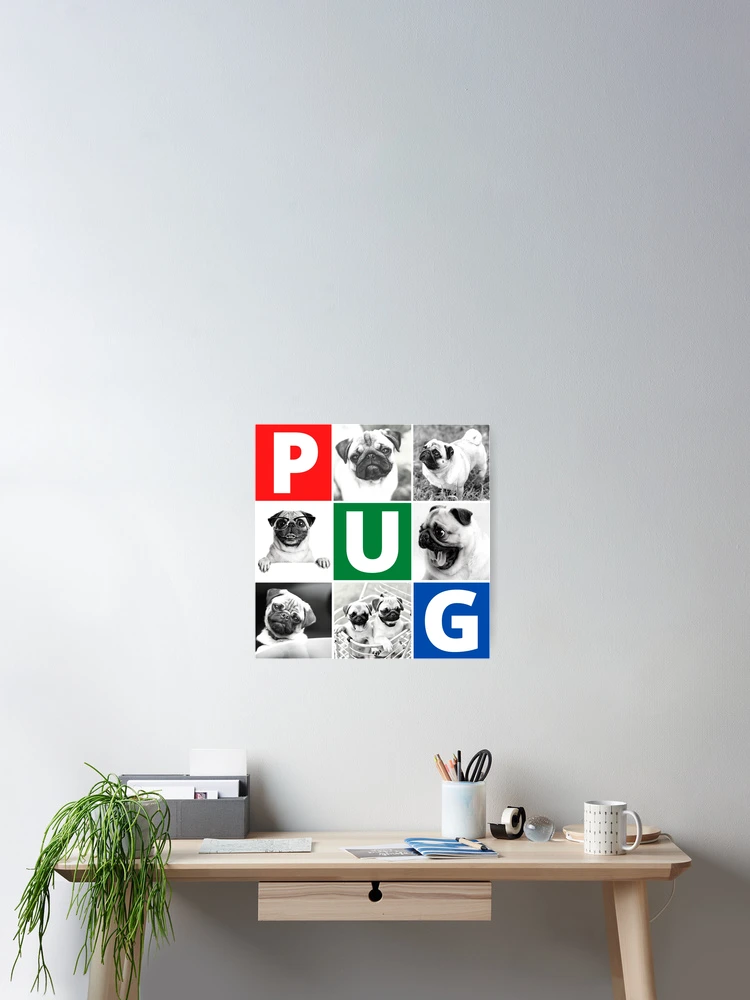 Thumbnail 2 of 3, Poster, Pug Life designed and sold by devilmaycorp.