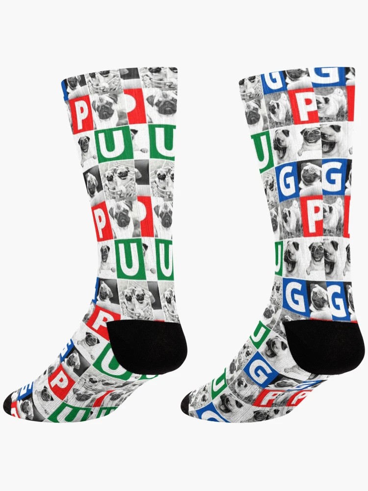 Thumbnail 4 of 5, Socks, Pug Life designed and sold by devilmaycorp.