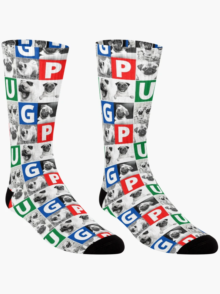 Thumbnail 3 of 5, Socks, Pug Life designed and sold by devilmaycorp.