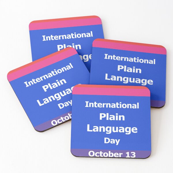 Item preview, Celebrate INTERNATIONAL Plain Language Day designed and sold by Cheryl Stephens.