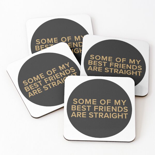 Item preview, vintage pin design - some of my best friends are straight ! designed and sold by cameronbaba.