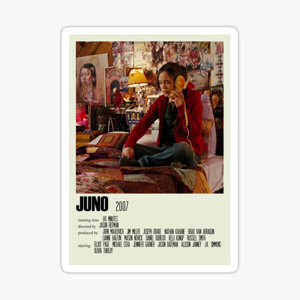 Juno Alternative Poster Art Movie Large (4) Sticker