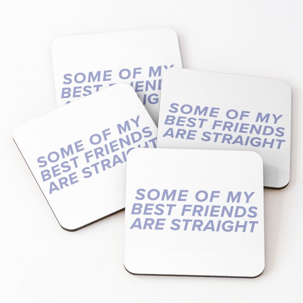 Item preview, some of my best friends are straight - typography purple designed and sold by cameronbaba.
