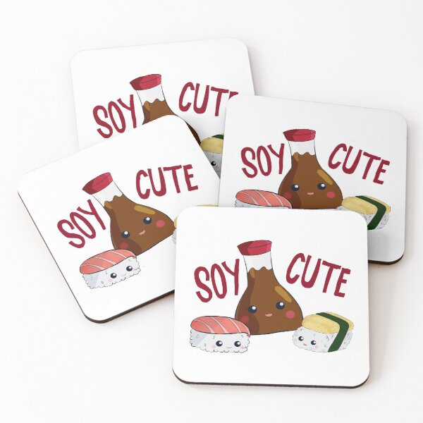 Item preview, Soy Cute Kawaii Sushi Soy Sauce Tamago Salmon designed and sold by kristinedesigns.