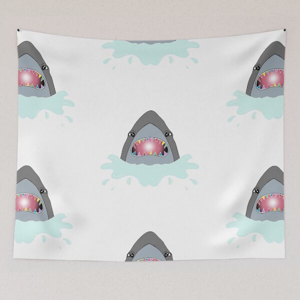 Item preview, Shark with Rainbow Teeth designed and sold by EnchantedDreamr.