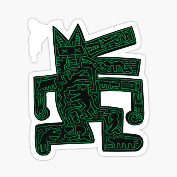haring pop art Sticker