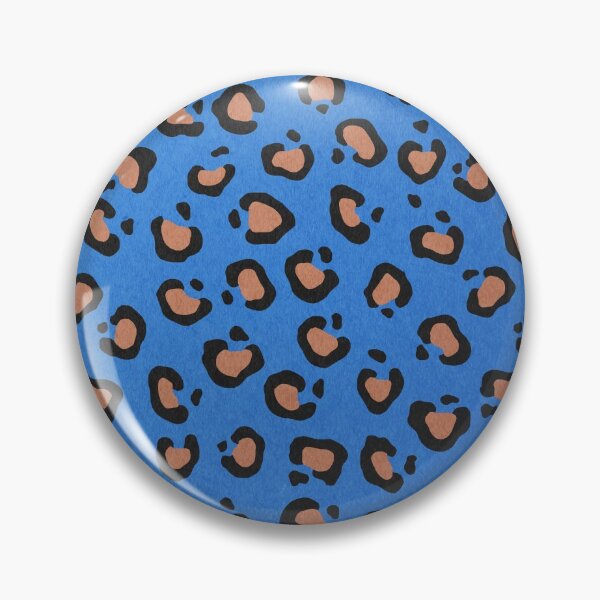 Item preview, Leopard blue pattern, Abstract print, Retro, Mid century art designed and sold by juliaemelian.