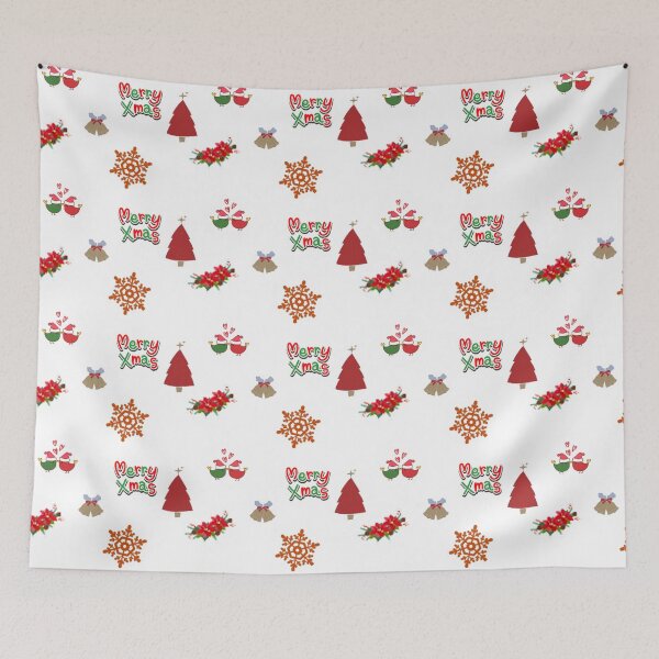 Item preview, Merry Christmas Pattern designed and sold by Poetic Patterns Studio.