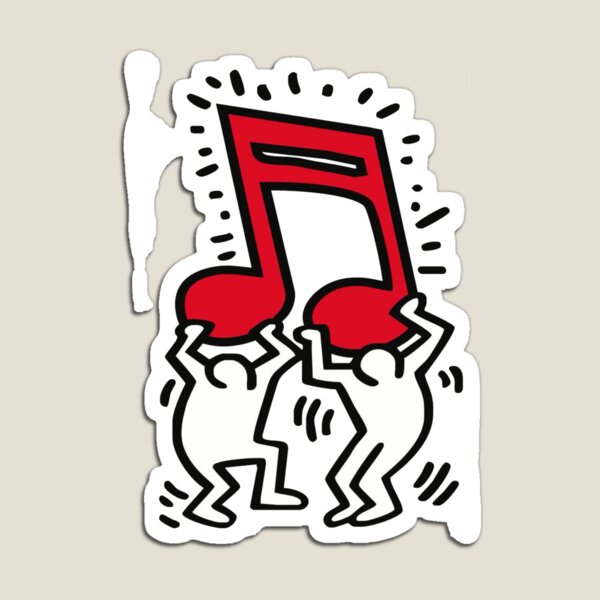 Haring pop art copy Magnet