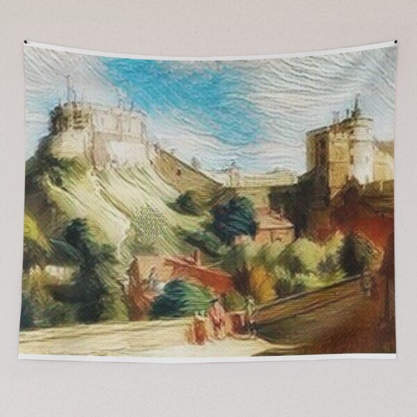 Item preview, The Round Tower English  Castle Nature Landscape Vintage designed and sold by diverseidentity.