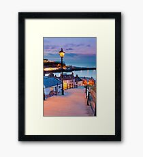 Whitby's 199 steps Framed Print