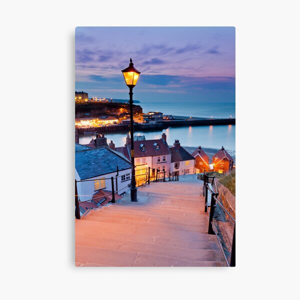 Whitby's 199 steps Canvas Print