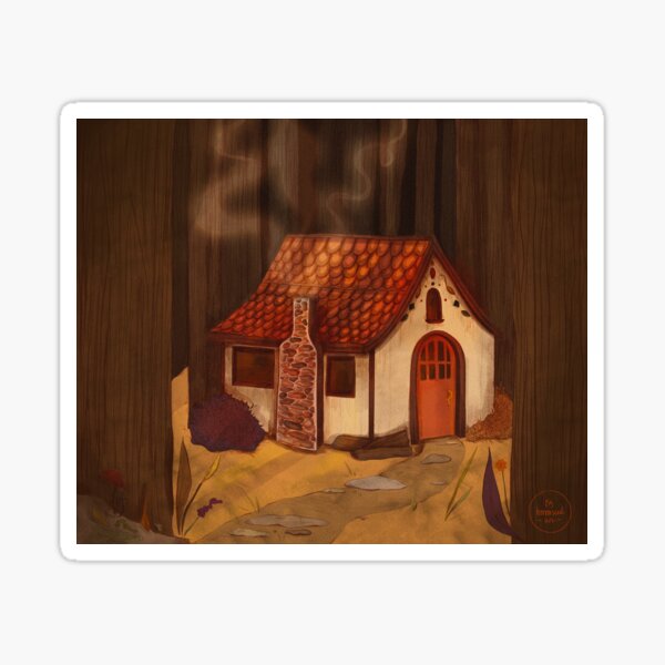 Cottage in the Wood Sticker