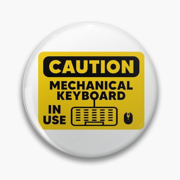 Item preview, Caution Mechanical Keyboard in use  designed and sold by Mo-2000.