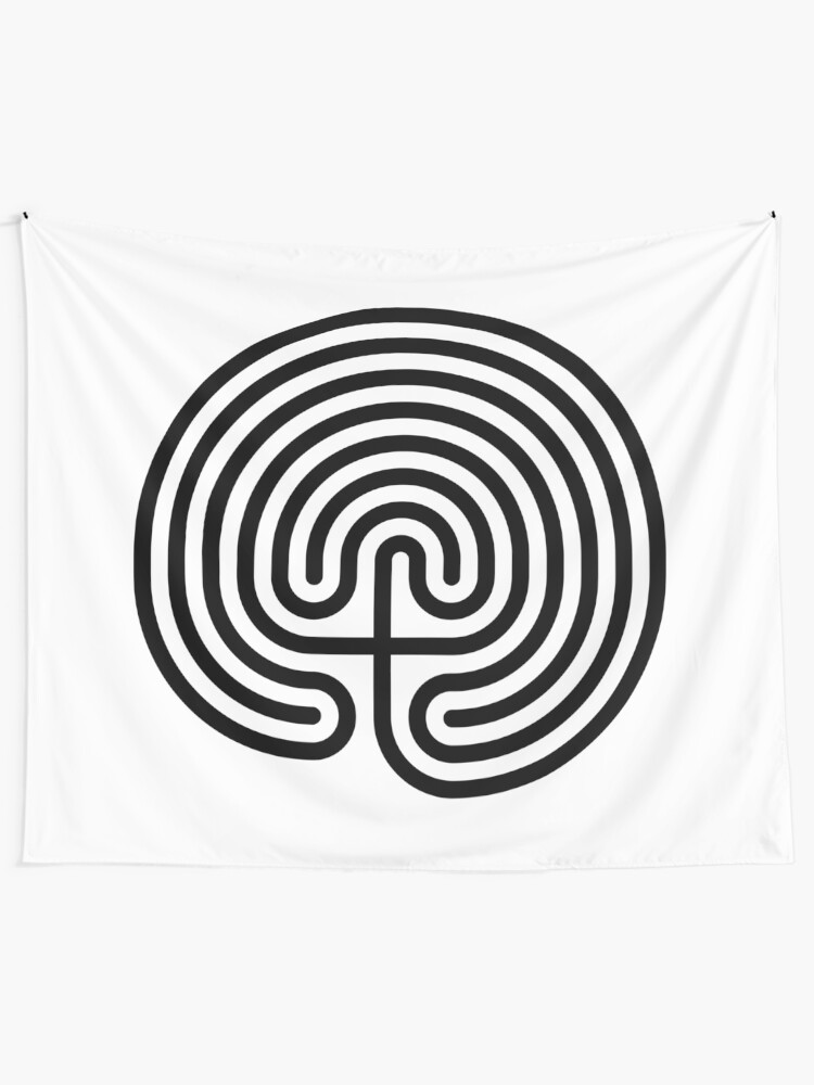 Alternate view of #Cretan, #labyrinth, Cretanlabyrinth Tapestry