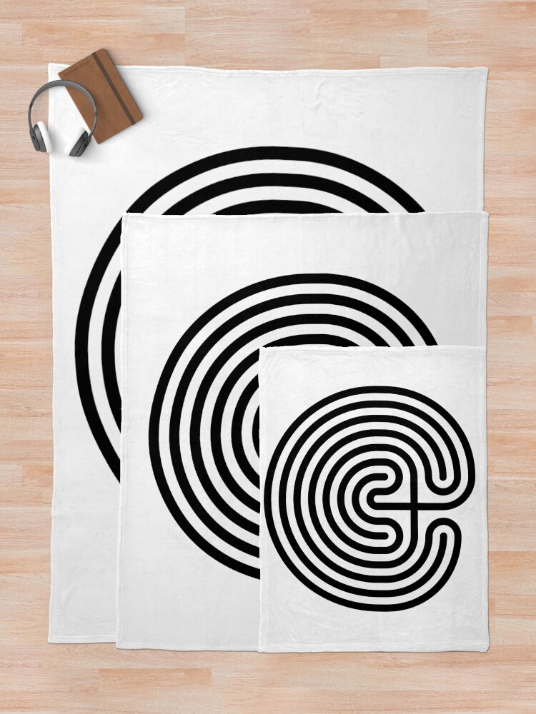Alternate view of #Cretan, #labyrinth, Cretanlabyrinth Throw Blanket