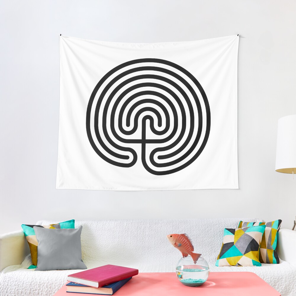 #Cretan, #labyrinth, Cretanlabyrinth Tapestry