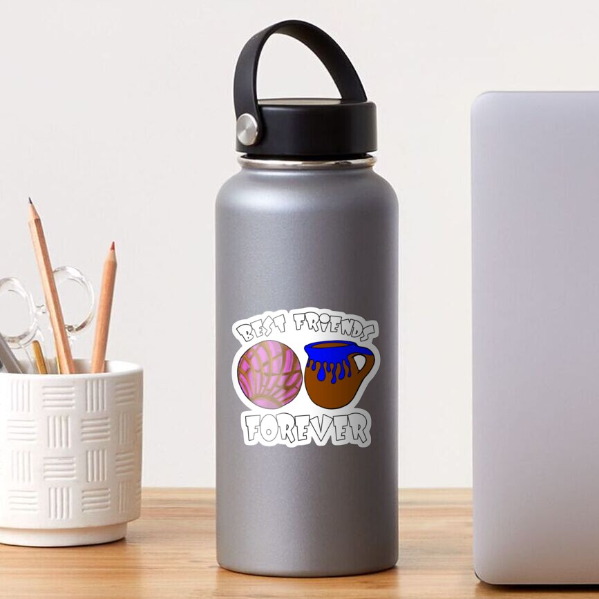 Concha and Coffee Best Friends Forever Sticker