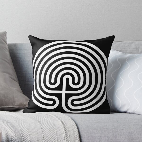 #Cretan, #labyrinth, Cretanlabyrinth Throw Pillow