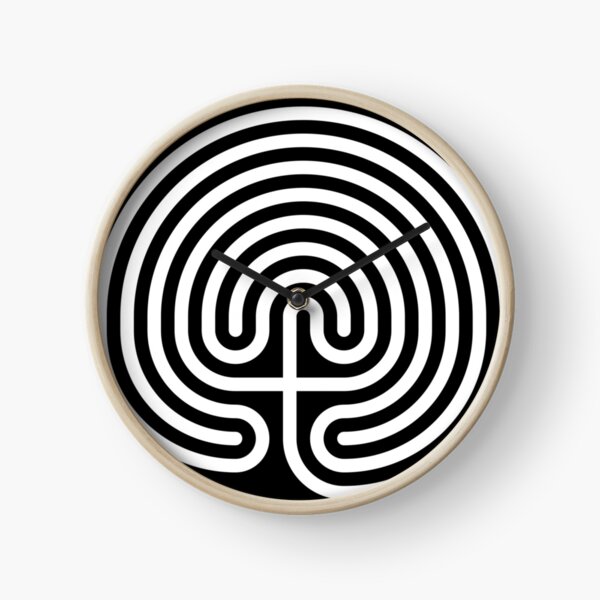 #Cretan, #labyrinth, Cretanlabyrinth Clock