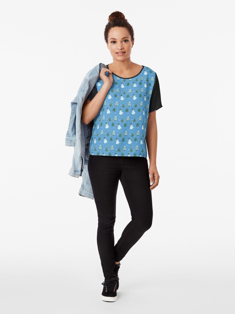 Alternate view of Winter Season Chiffon Top
