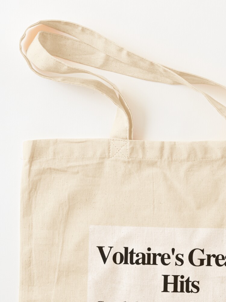 Voltaire's greatest hits gift Tote Bag for Sale by Krafty Arts Studio