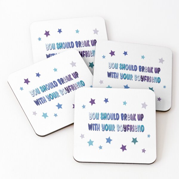 Item preview, you should break up with your boyfriend blue purple designed and sold by mariahmoniquedesign.