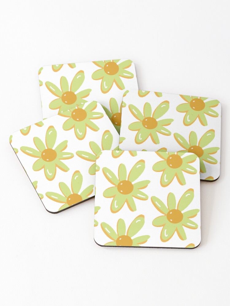 Thumbnail 1 of 5, Coasters (Set of 4), Flower designed and sold by SnapDesigns.