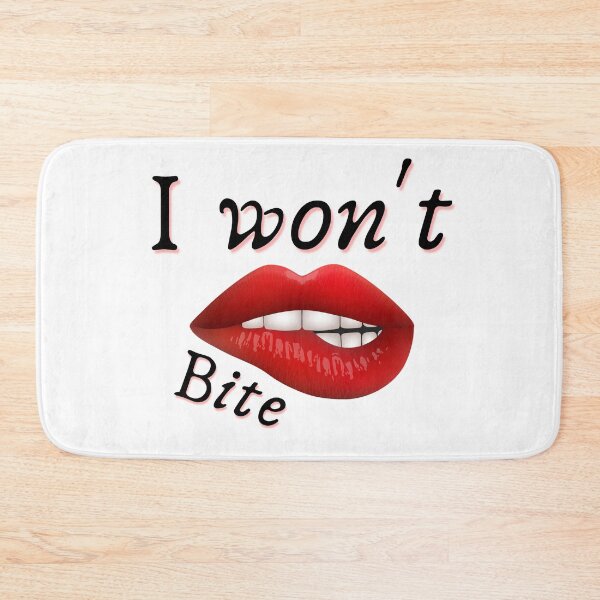 Item preview, I Won't Bite lips  designed and sold by FeaturedStore.