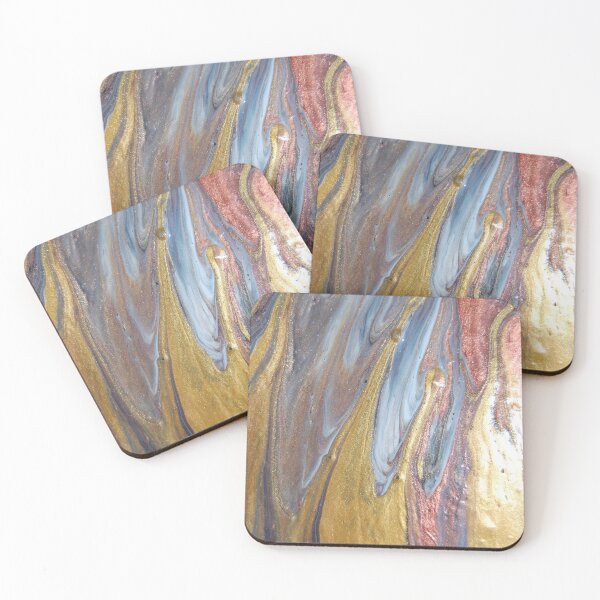 Item preview, Gold, Silver & Copper Pour Paint  designed and sold by Pamela Walters.