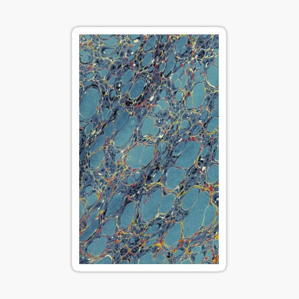 18th century marbled pattern Sticker