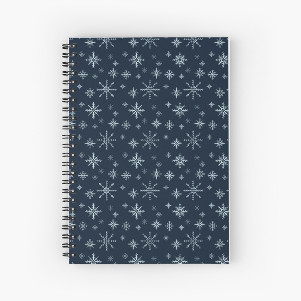 Winter Snowflakes Spiral Notebook