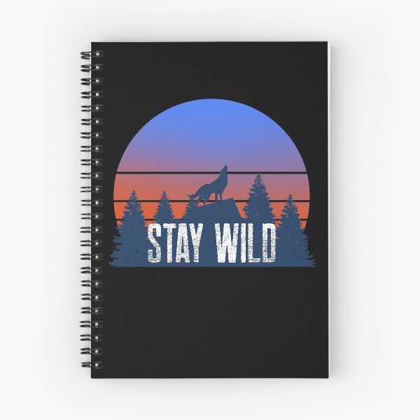 Item preview, Stay Wild Sunset Wolf designed and sold by Rooster Syndicate.