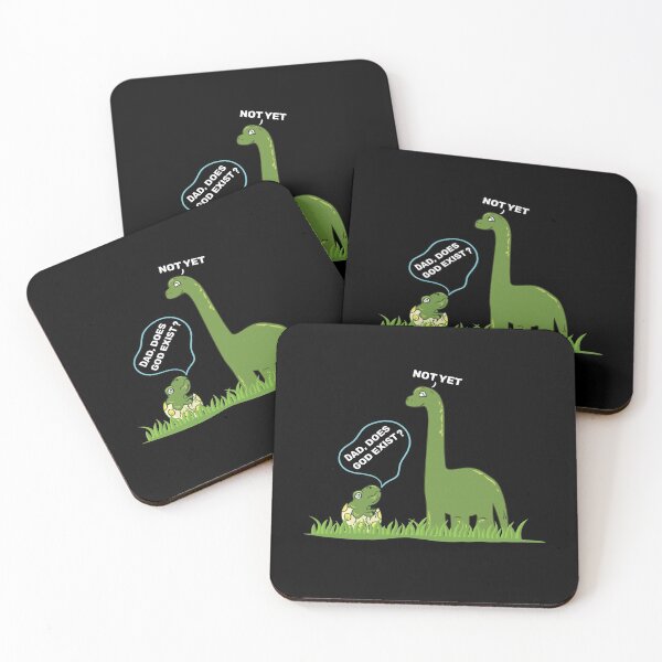 Item preview, Dad Does God Exist? T-Rex Atheist Design.  designed and sold by Sinfamous.