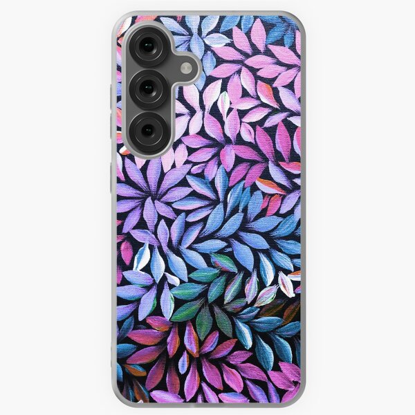 Item preview, Australian Aboriginal Art Medical Leaves Pink Purple Blue designed and sold by GhostGumDesigns.