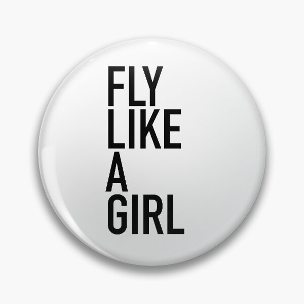 Item preview, Fly LIke A Girl Vertical (Black) designed and sold by Kblount9.