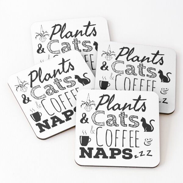 Item preview, Plants cats coffee naps cat lover plant cute T-shirt  designed and sold by HobbyGear.