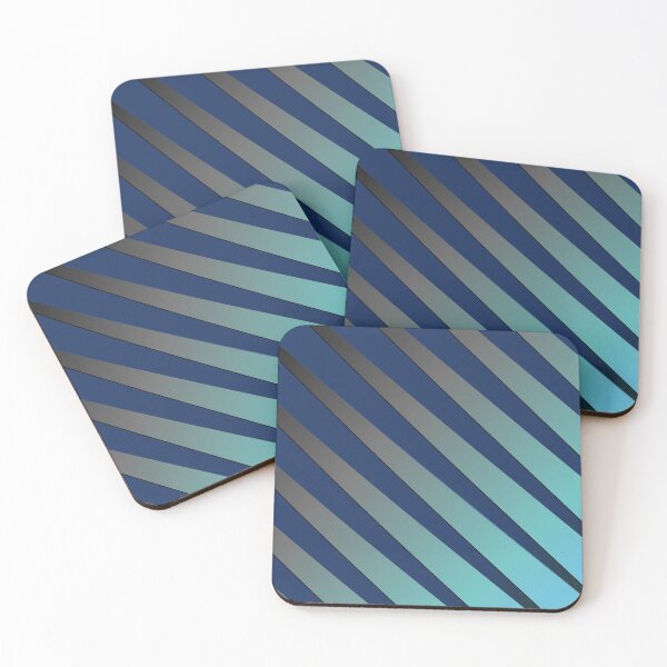 Item preview, Blue Diagonal Stripes - Diagonal Striped  designed and sold by B3N-arts.