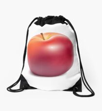 Red Apple II Drawstring Bag