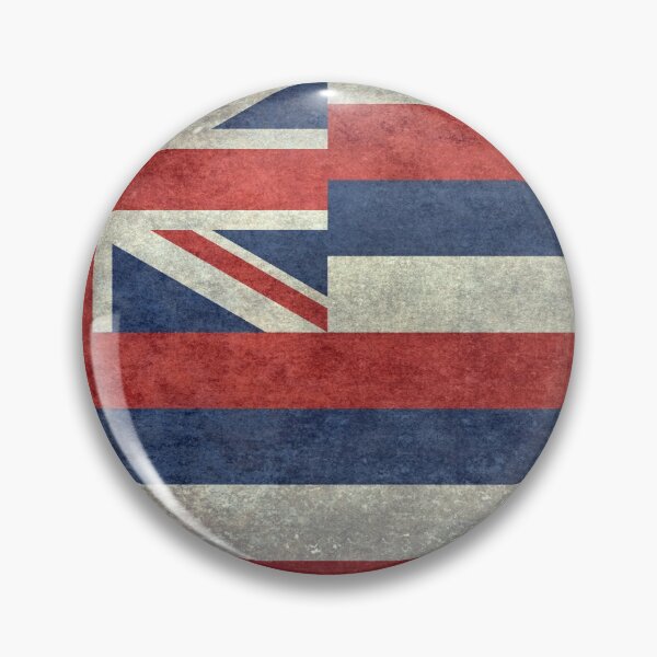 Item preview, Bandera del estado de Hawái, estilo retro grunge vintage designed and sold by Bruiserstang.