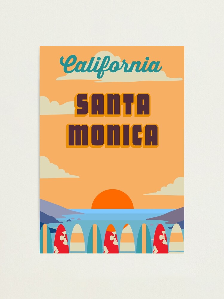 Alternate view of Santa Monica. Photographic Print