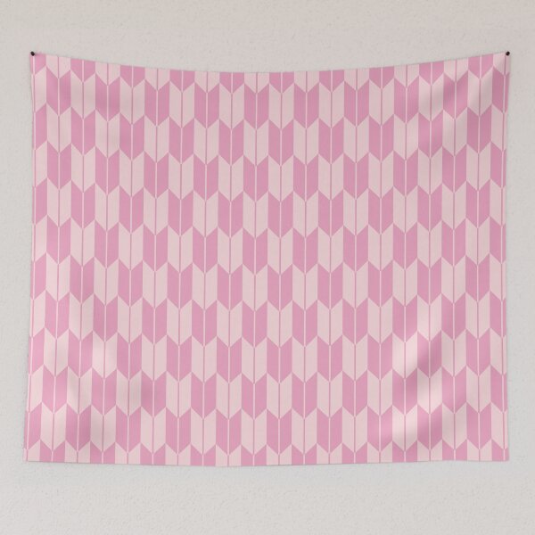 Item preview, Pink Yagasuri Traditional Japanese Pattern #1 designed and sold by Heedee Design.